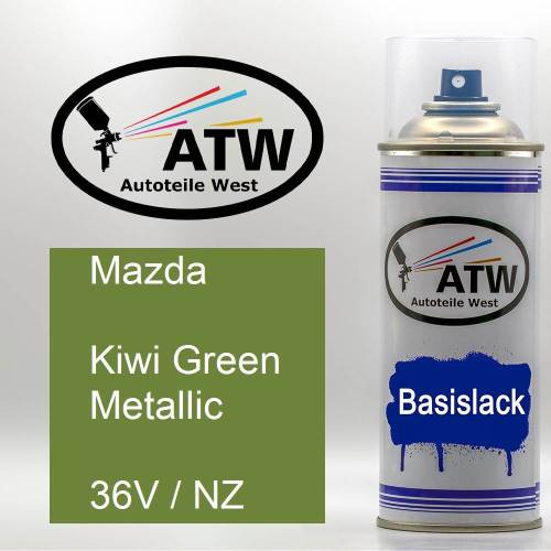 Mazda, Kiwi Green Metallic, 36V / NZ: 400ml Sprühdose, von ATW Autoteile West.